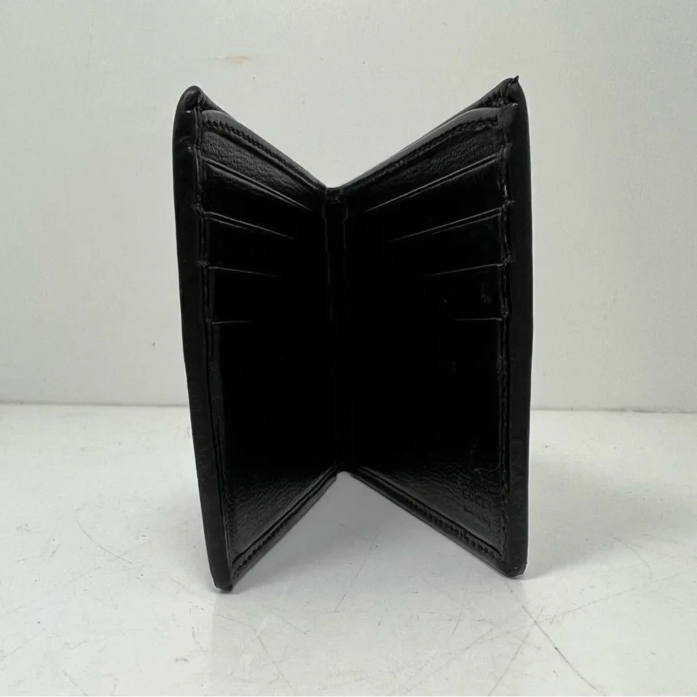 Gucci Men's Leather Grey GG Print Bifold Wallet - Picture 2 of 6